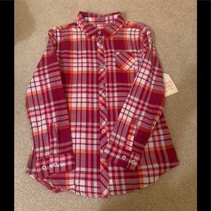 NWT Faded Glory girls button down